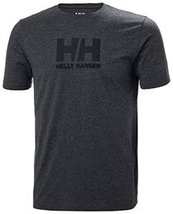 Helly Hansen Mens Current Model HH Logo T-Shirt, Ebony Melange, 4XL von Helly Hansen