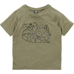 Helly Hansen Unisex Kinder Marka T-Shirt, 421 Lav Green, 4 von Helly Hansen
