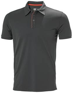 Helly-Hansen Workwear Kensington Tech Poloshirts für Herren – leichte, atmungsaktive Kurzarm-Pullover für hohe Mobilität, ebenholz, 3XL von Helly-Hansen