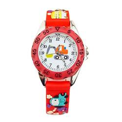 Hemobllo 1stk Kinderuhr wasserdichte Uhr Für Kinder Armbanduhr Jungen Geschenke Für Kinder Uhr Kinder Junge Cartoon- Armbanduhr Silikon- Armbanduhr Normaler Glasspiegel Mode Kart Fahren 3D von Hemobllo