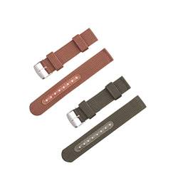 Hemobllo Uhrenarmbänder Herrenambanduhren Kompatibel für Uhrenarmband Ersatz-Armband Nylon-Uhrengürtel Kompatibel mit Smartwatch 22mm 2St (grün +) Armbänder Für Männer von Hemobllo