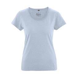 HempAge Damen Hanf T-Shirt, Farbe: clearsky, Gr.: M von HempAge