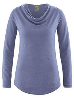 HempAge Damen Langarm-Shirt Rhianna Hanf/Bio-Baumwolle, Lavender, Gr. M von HempAge