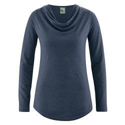 HempAge Damen Langarm-Shirt Rhianna Hanf/Bio-Baumwolle, Wintersky, XL von HempAge