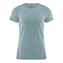 HempAge Herren Kurzarm-Shirt Basic Hanf/Bio-Baumwolle, Aloe, Gr. S von HempAge