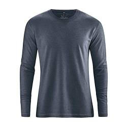 HempAge Herren Langarmshirt Bio-Baumwolle/Hanf, Dark, Gr. M von HempAge