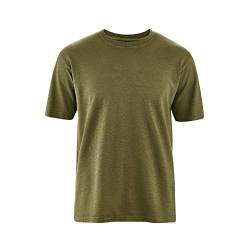 HempAge Herren T-Shirt Hanf/Bio-Baumwolle, Peat, L von HempAge