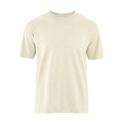 HempAge Herren T-Shirt Hanf/Bio-Baumwolle Natur XL von HempAge