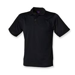 Henbury Coolplus Piqué Poloshirt H475, Größe:XXL;Farbe:Black von Henbury