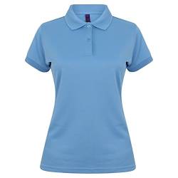 Henbury Damen Coolplus® Polo-Shirt/Polohemd, (M) (Mittelblau) von Henbury