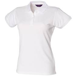 Henbury Damen Coolplus® Polo-Shirt / Polohemd, (2XL) (Weiß) von Henbury