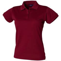 Henbury Damen Coolplus® Polo-Shirt / Polohemd, (Medium) (Burgunder) von Henbury