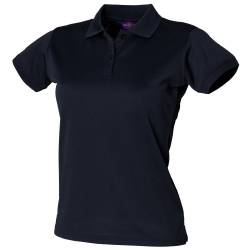Henbury Damen Coolplus® Polo-Shirt / Polohemd, (Medium) (Marineblau) von Henbury