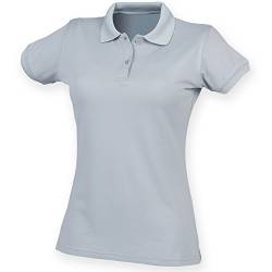 Henbury Damen Coolplus® Polo-Shirt / Polohemd, (Medium) (Silber Grau) von Henbury