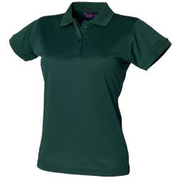 Henbury Damen Coolplus® Polo-Shirt / Polohemd, (Small) (Flaschengrün) von Henbury