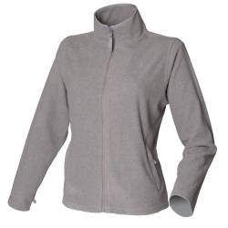 Henbury Damen Mikrofleece-Jacke/Fleece-Jacke (Medium) (Hellgrau) von Henbury