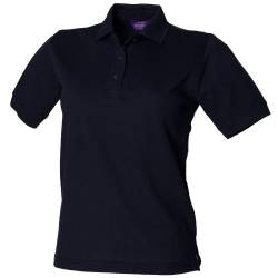 Henbury Damen Polo Shirt (Large) (Marineblau) von Henbury