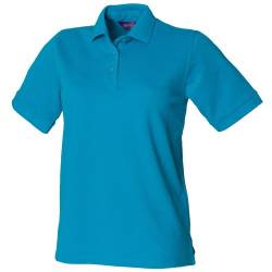 Henbury Damen Polo Shirt (Large) (Türkis) von Henbury