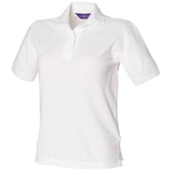 Henbury Damen Polo Shirt (Large) (Weiß) von Henbury