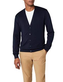 Henbury Herren Mens Lightweight V Cardigan Strickjacke, Blau (Navy), Large von Henbury