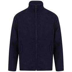 Henbury Herren Microfleece-Jacke, Anti-Pilling (2XLarge) (Marineblau) von Henbury