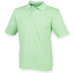 Henbury Herren Polo-Shirt Coolplus Pique (3XL) (Limette) von Henbury