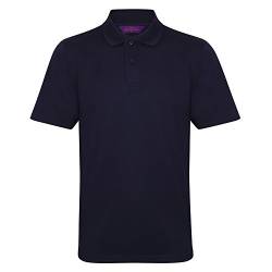 Henbury Herren Polo-Shirt Coolplus Pique (3XL) (Oxford Marineblau) von Henbury