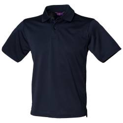 Henbury Herren Polo-Shirt Coolplus Pique (4XL) (Marineblau) von Henbury