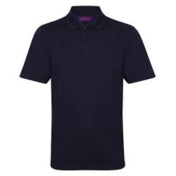 Henbury Herren Polo-Shirt Coolplus Pique (L) (Oxford Marineblau) von Henbury