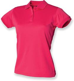 HenburyDamen Polo ShirtPoloshirt Rosa Bright Pink von Henbury