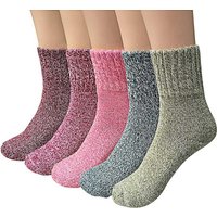 Henreal Thermosocken Damen Winter Warme Thermosocken, Socken mit Frottee(5-Paar) von Henreal