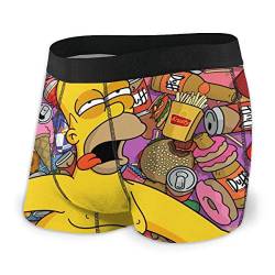 Henrnt Simpsons Herren Boxershorts Lithe atmungsaktiv Gr. L, Schwarz von Henrnt