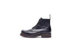 Schnürboots HENRY STEVENS "Harry NB Businesschuh" Gr. 41,5, schwarz (black) Herren Schuhe Business Schnürboots Leder handgefertigt, Lederboots von Henry Stevens