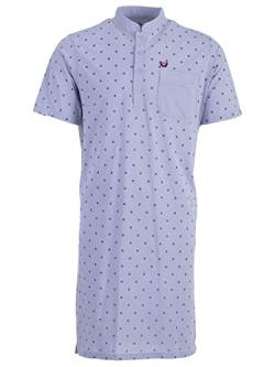 Herren Nachthemd Kurzarm Schlafanzug Pyjamaoberteil Nachtwäsche, Farbe:Grau, Größe:M von Henry Terre