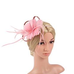 Fascinators 1920 Fascinator Hut Damen,Mesh Federn Clip Kopfschmuck Kopfbedeckungs Hut Flapper Feder Gatsby Haarreif Accessoires Haarnadel Haarschmuck Hochzeit Kirche Tea Party für Frauen und Mädchen von Herbests