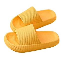 Herbests Herren Damen Badeschuhe Sandalen Sommer Unisex Pantoletten Badelatschen Hausschuhe Anti-Rutsch Sandalen für Innen Draußen Badeschlappen Home Slippers Gartenschuhe Schlappen Strand Sandale von Herbests