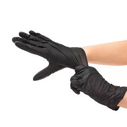 Hercules Sägemann Spezial-Schutz-Handschuhe für Friseure Black Touch Größe L, 10 Stück 100% Natur-Latex von Hercules Sägemann