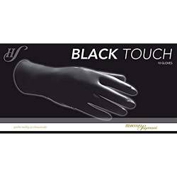 Hercules Sägemann Spezial-Schutz-Handschuhe für Friseure Black Touch Größe M, 10 Stück 100% Natur-Latex von Hercules Sägemann
