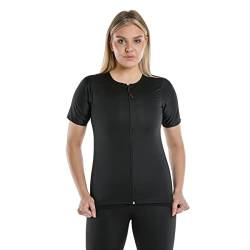 Heré Mood Damen-Sauna-T-Shirt mit Reißverschluss/Thermo-Sauna-Anzug/Exercise Body Shaper/Figurformung für Fitness(sauna tshirt_zipper, XL) von Heré Mood