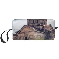 Make-up-Tasche für Damen, Libellenzaun, große Kapazität, Kosmetiktasche, tragbare Kulturbeutel, Reiseaufbewahrung, Armenische Kirche, Einheitsgröße von HerfsT