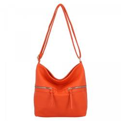 Herisson Tasche Damen - Umhängetasche Damen - Messenger Bag - Frauen Tasche - Crossbody Bag Damen Leder Imitation - Damentaschen Umhängetasche - Orange von Herisson