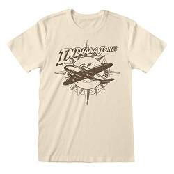 Heroes Inc Indiana Jones T-Shirt "Plane and Compass" (Natur), beige, M von Heroes Inc.