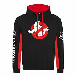 Heroes Inc. Ghostbusters Kapuzenpullover für Erwachsene, gestreift, Schwarz von Heroes Inc.