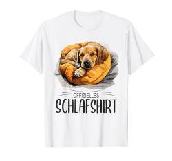 Offizielles Schlafshirt Hund Schlafanzug Labrador Retriever T-Shirt von Herren Damen Kinder Nachthemd Hunde Pyjama