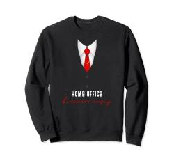 Herren Business Anzug Home Office lustig krawatte Geschenk Sweatshirt von Herren Home Office Witzig Spruch Heimarbeit