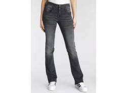 Bootcut-Jeans HERRLICHER "BABY" Gr. 27, Länge 34, grau (asphalt) Damen Jeans Bootcut von Herrlicher