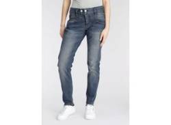 Boyfriend-Jeans HERRLICHER "BIJOU ORGANIC DENIM" Gr. 25, Länge 30, blau (blue core 603) Damen Jeans Weite von Herrlicher