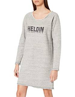 Herrlicher Damen Carra Sweat Kleid, Grau (Grey Melange 365), 38 (Herstellergröße: M) von Herrlicher