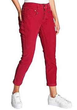 Herrlicher Damen Cordhose Shyra Cropped Boyfriend (as3, Waist, Numeric_30, Regular, Regular, 18 Flame Red) von Herrlicher