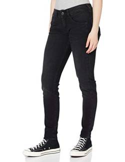 Herrlicher Damen Gila Slim Jeans, black dull 856, W27/L32 von Herrlicher